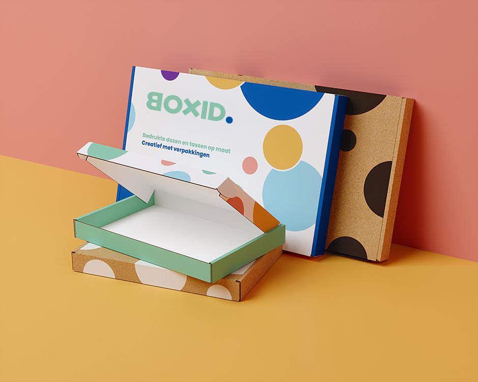 Vier standaard type dozen voor je merk